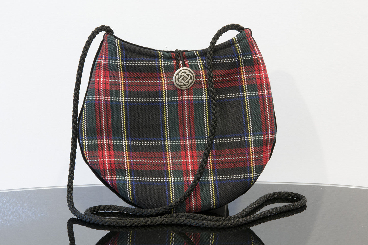 TARTAN TOUCH BAG BLACK STEWART