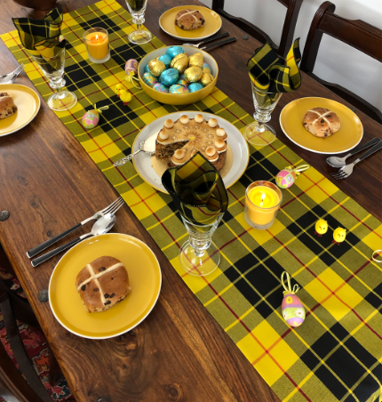 Freshen Up Your Spring Dinner Table with a Touch of Tartan.